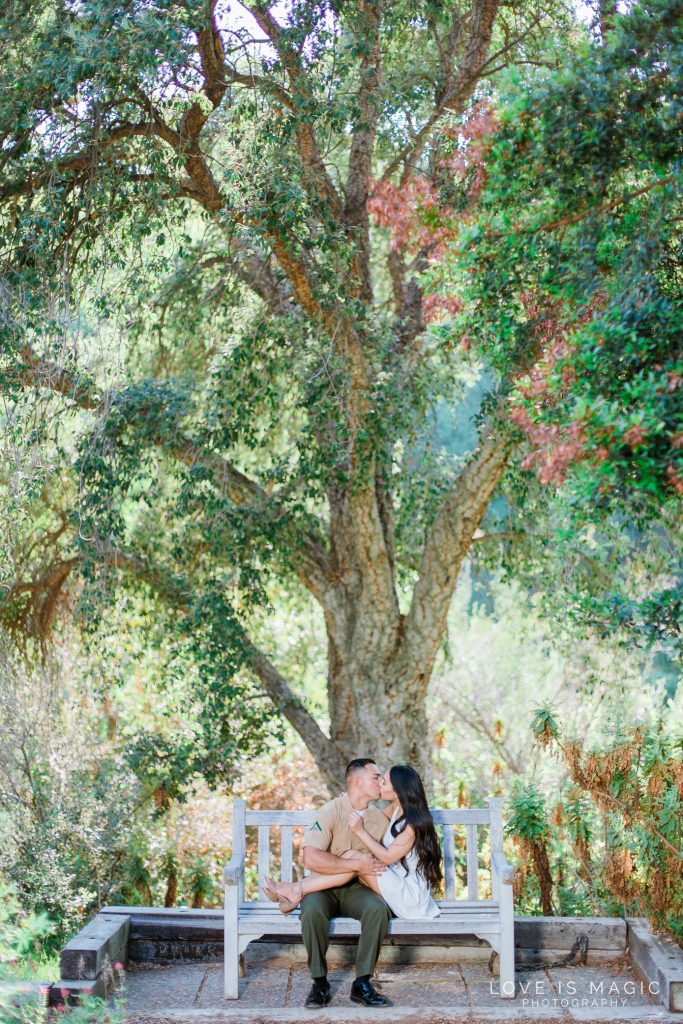 Engagement Photography, Botanical Garden photography, Botanical Garden Engagement, UCR Botanical Garden Engagement, UC Riverside Botanical Garden Engagement, Military Engagement, Garden Engagement