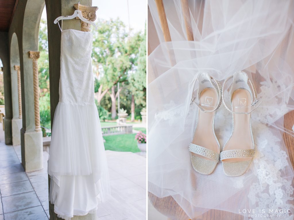 bride's details, bridal prep, dress, shoes