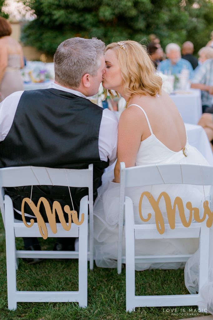 Mr & Mrs chair signs
