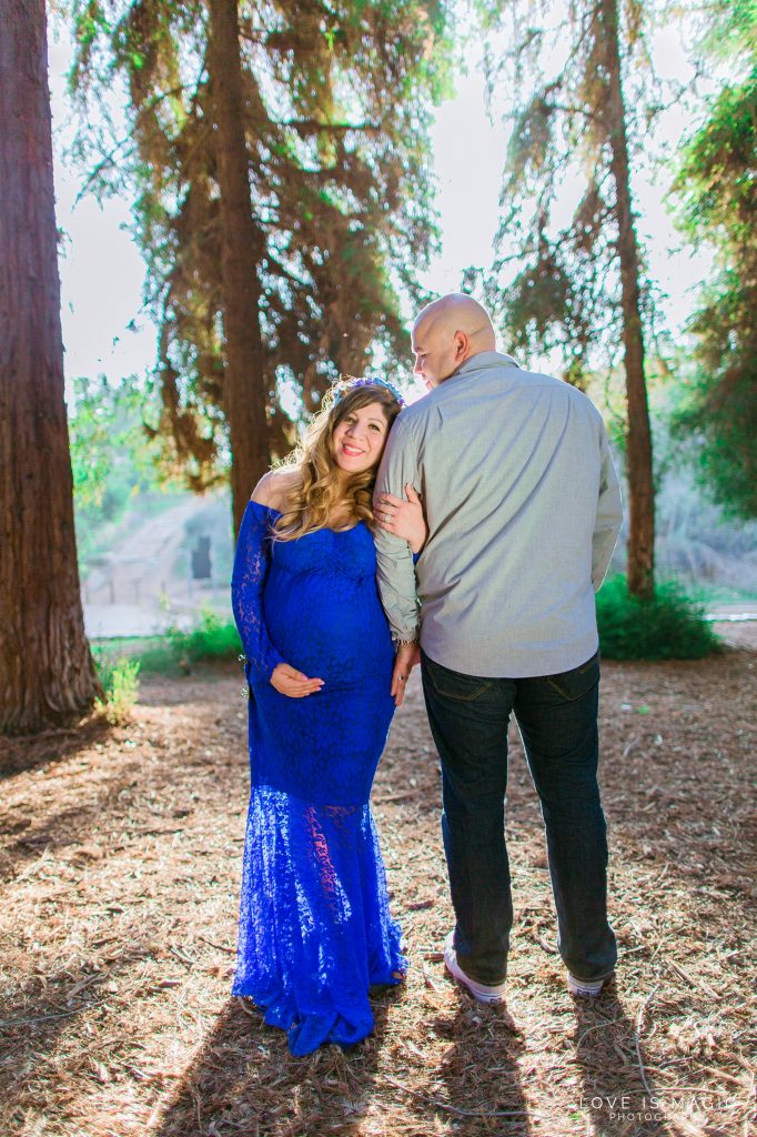 Forest Maternity, Blue Maternity Dress