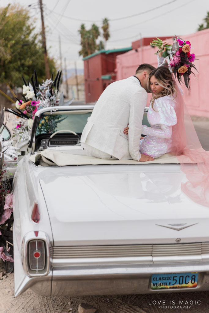 Las Vegas Elopement, Elvis Elopement, Convertible Elopement, Las Vegas Elopement Photographer, Las Vegas Wedding Photographer, Sure Thing Wedding Chapel
