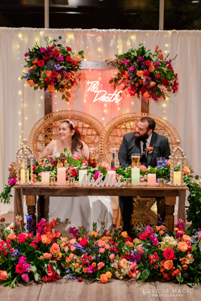 reception decor at Rio Hondo by Wedgewood Weddings, photo by Love is Magic Photography