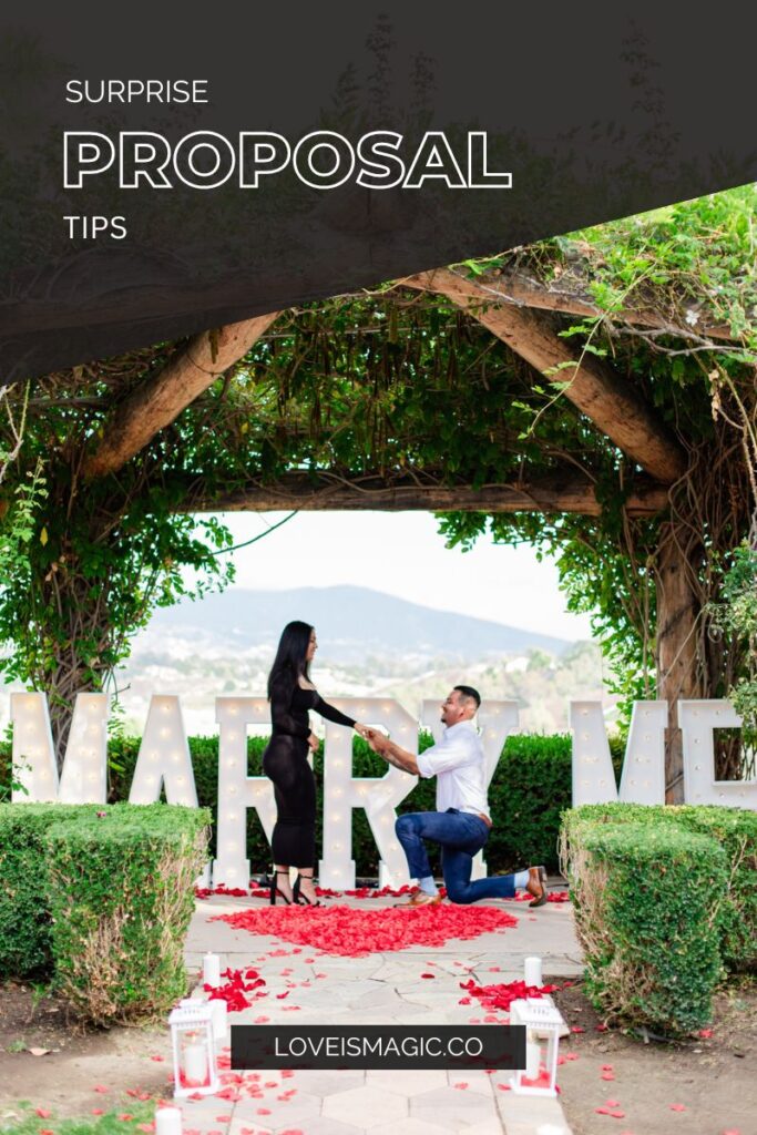 surprise proposal tips, photo by Love is Magic Photography