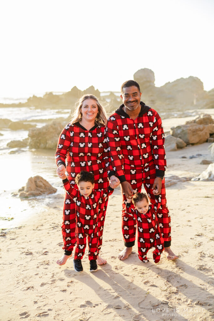 family photos in a Disney onesie