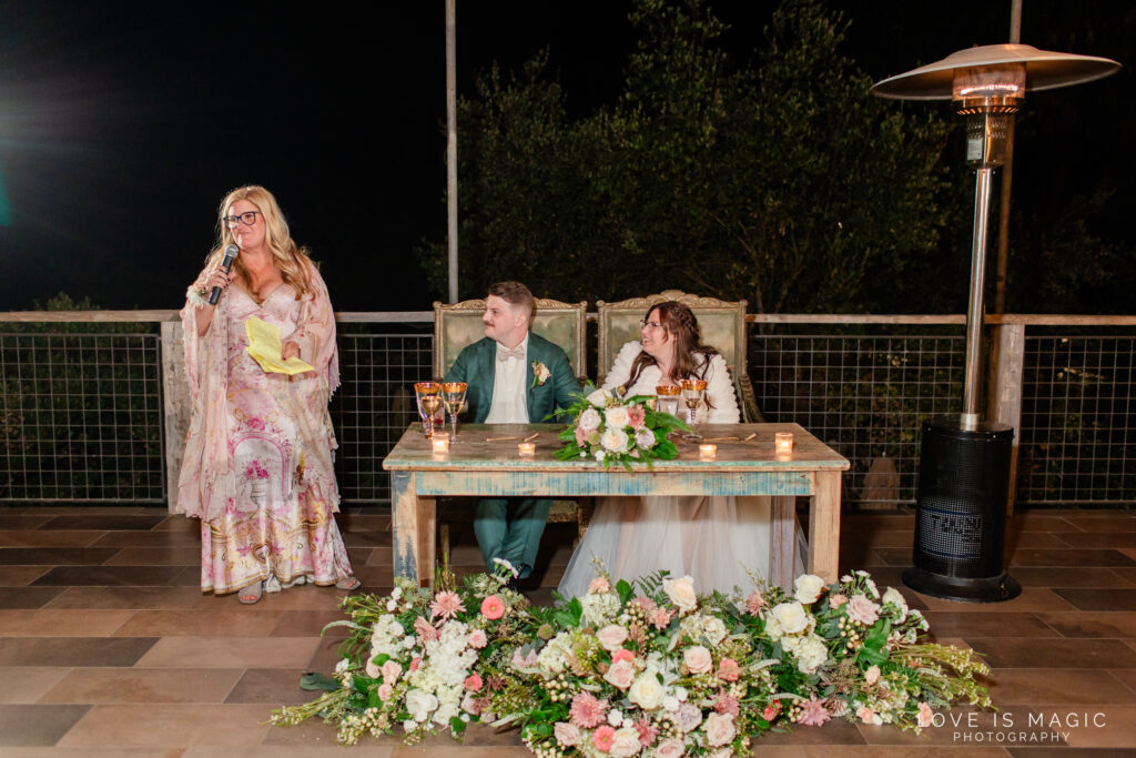 speeches at The Ranch Laguna Beach, photo by Love is Magic Photography