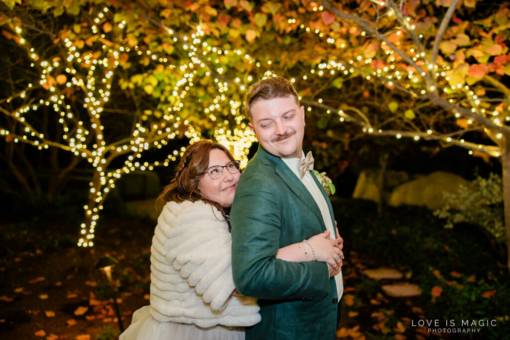 romantic night wedding photos, photo by Love is Magic Photography