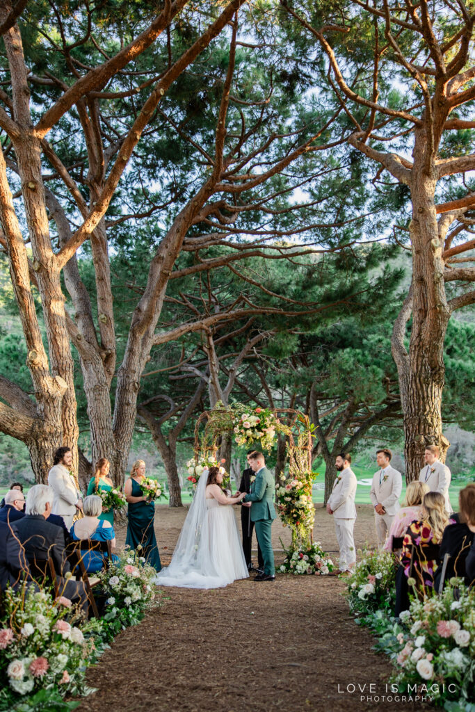 The Ranch Laguna Beach Wedding ceremony site, photo by Love is Magic Photography