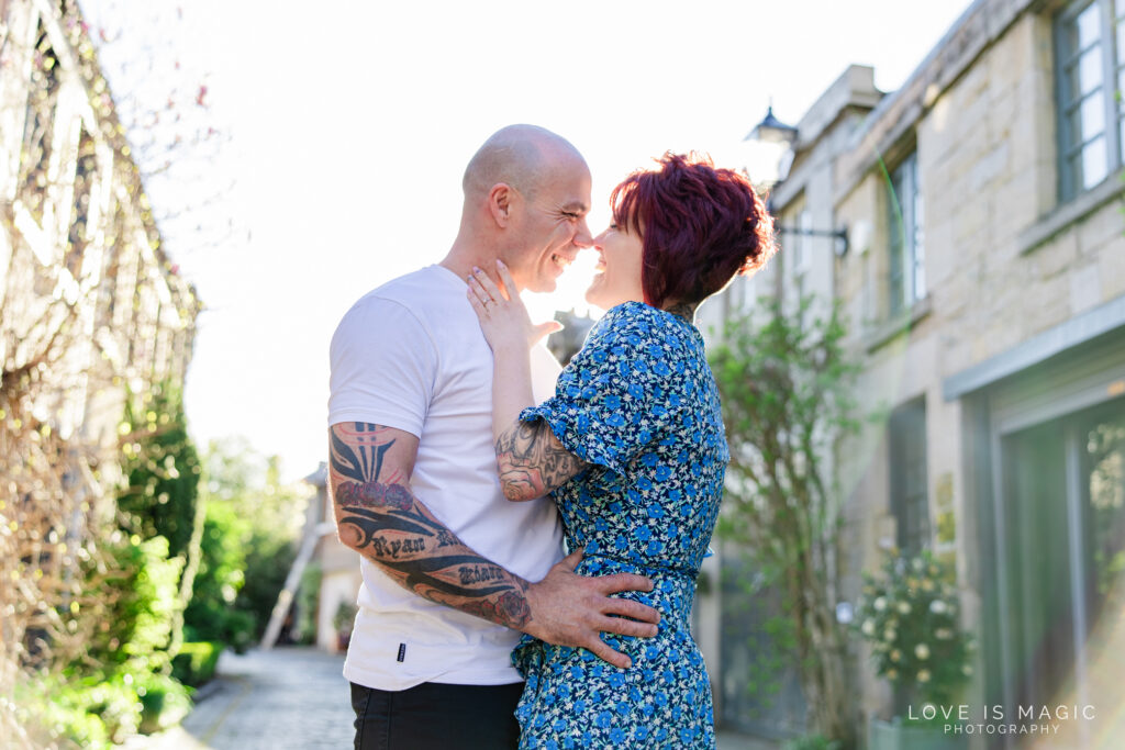 Edinburgh Engagement photos on Circus Lane 