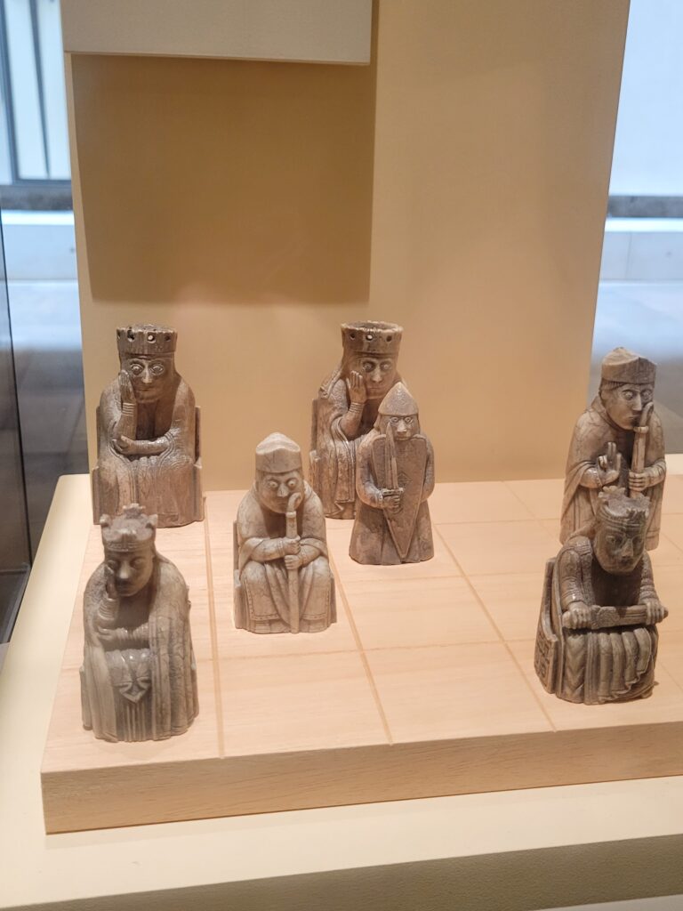 Lewis Chessmen in The National Museum of Scotland