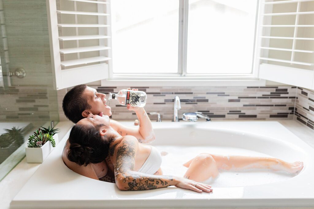 bathtub boudoir, couples boudoir bathtub boudoir, couples boudoir