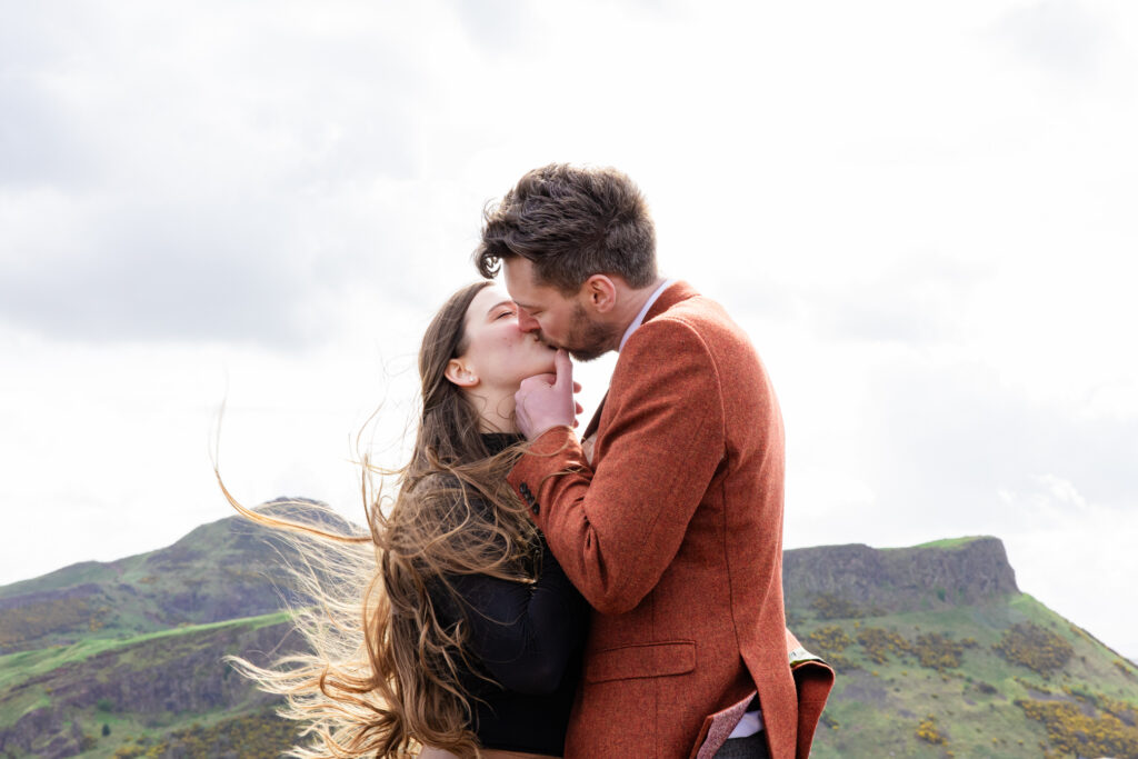 Windswept couple portraits in the Scottish Highlands
